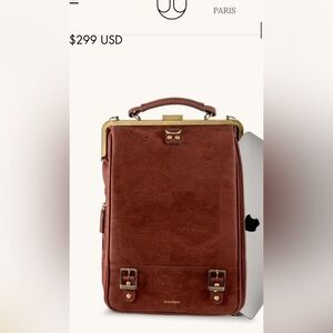 SOLD LaFlore Paris Bobobark Convertible Backpack- Cognac